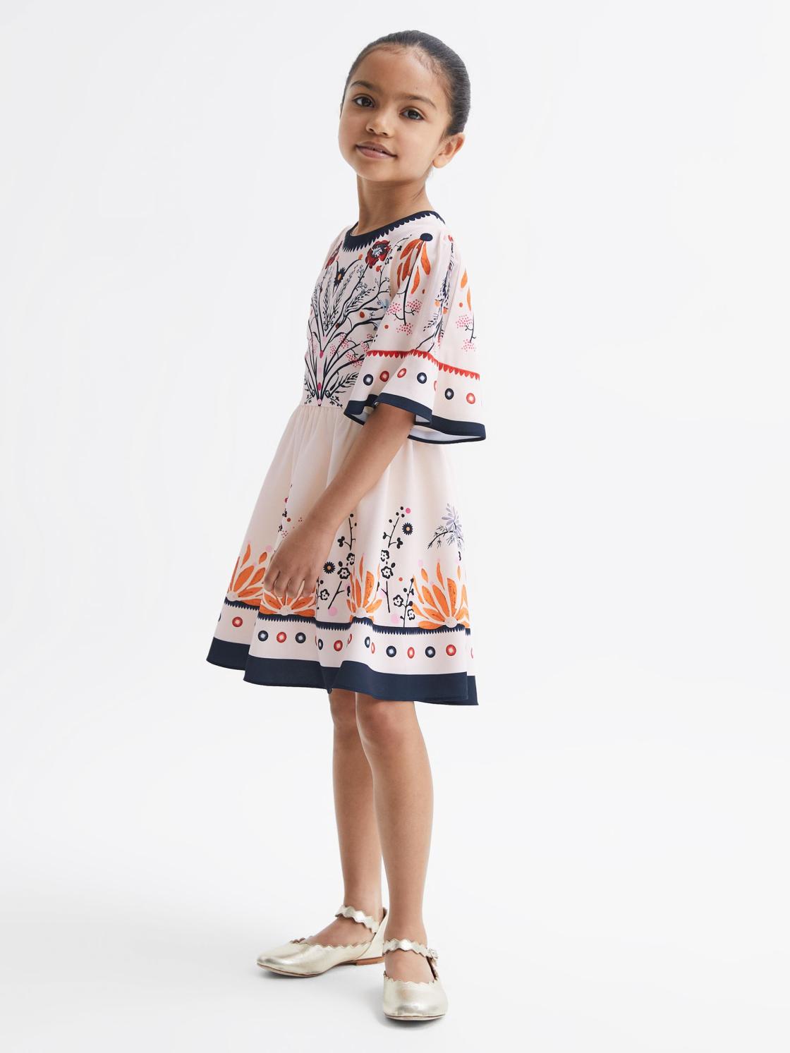Reiss Dresses &amp; Jumpsuits | Ania Floral Printed Dress Ivory - Children