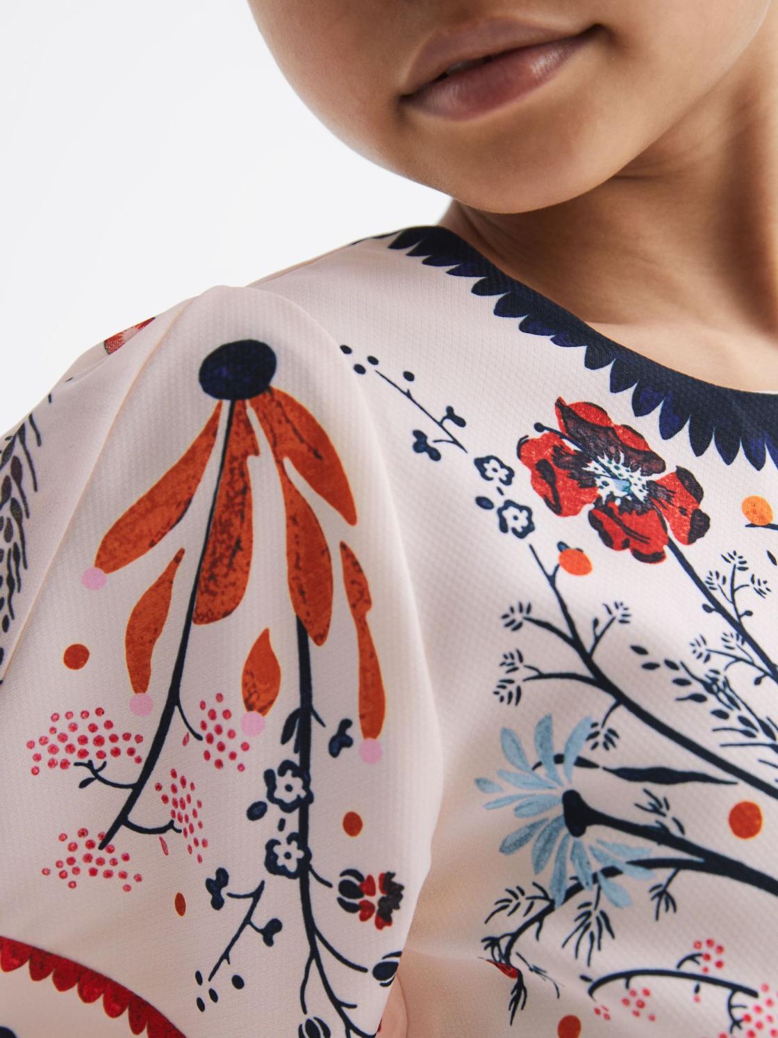 Reiss Dresses &amp; Jumpsuits | Ania Floral Printed Dress Ivory - Children