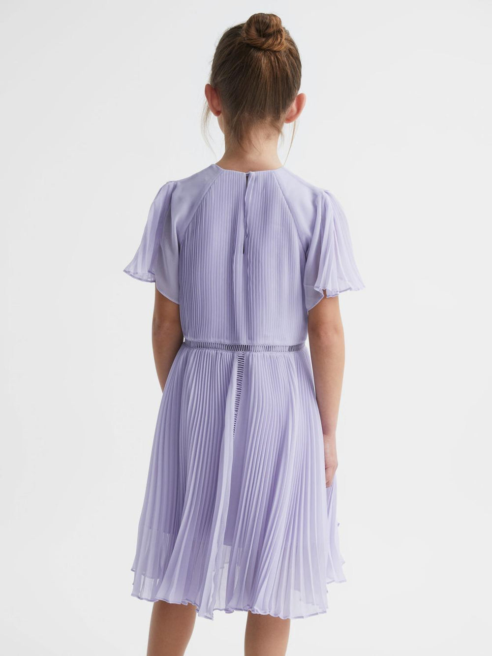 Reiss Dresses &amp; Jumpsuits | Coreen Lace Embroidered Pleated Dress Lilac - Children