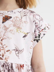 Reiss Dresses &amp; Jumpsuits | Dahlia Floral Print Jersey Dress Pale Pink - Children