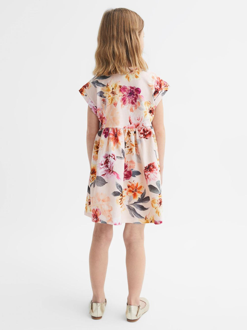 Reiss Dresses &amp; Jumpsuits | Dahlia Floral Print Jersey Dress Pink - Children