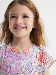 Reiss Dresses &amp; Jumpsuits | Dahlia Floral Print Jersey Dress Pink Print - Children