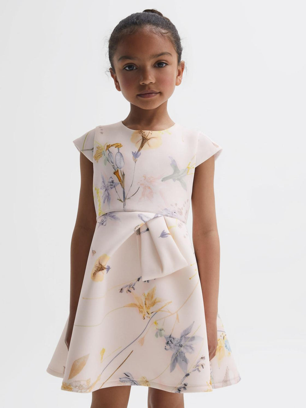 Reiss Dresses &amp; Jumpsuits | Eda Scuba Floral Printed Dress Pink - Children