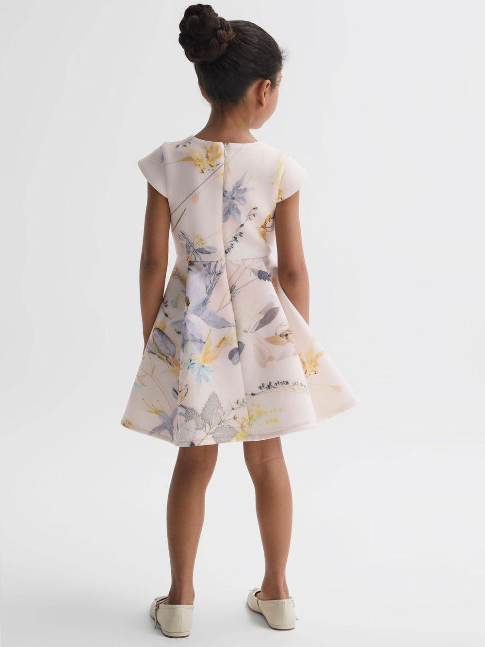 Reiss Dresses &amp; Jumpsuits | Eda Scuba Floral Printed Dress Pink - Children