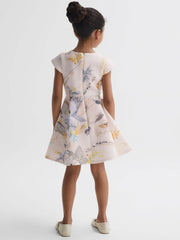 Reiss Dresses &amp; Jumpsuits | Eda Scuba Floral Printed Dress Pink - Children