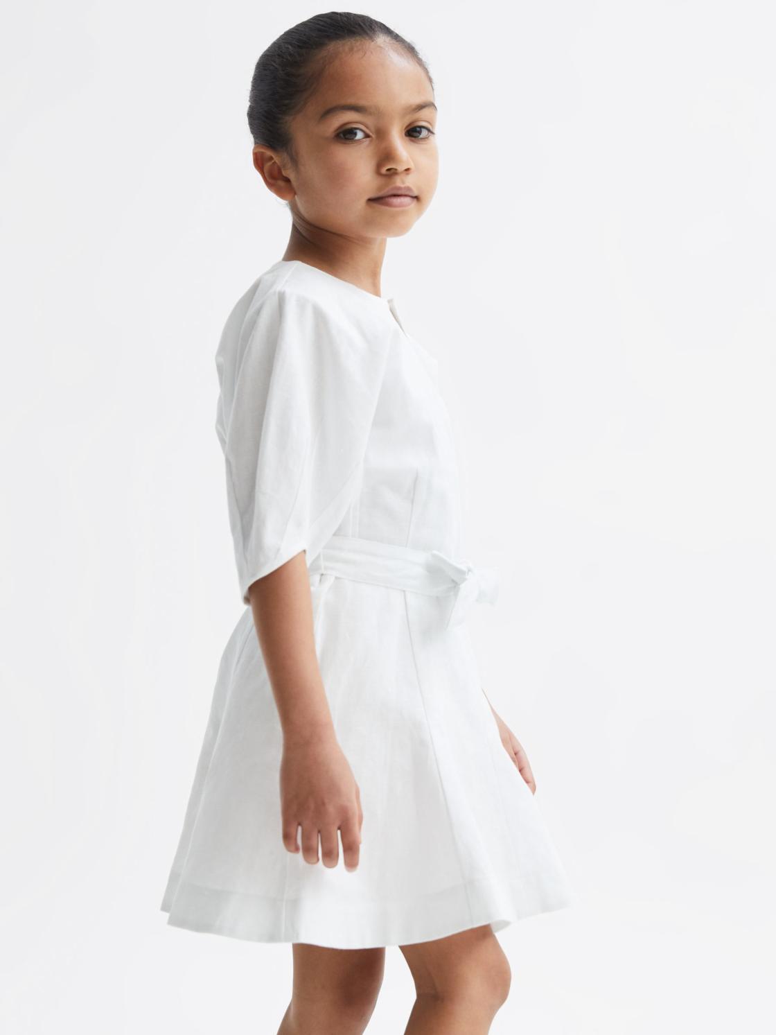 Reiss Dresses &amp; Jumpsuits | Freeda Linen Dress Ivory - Children