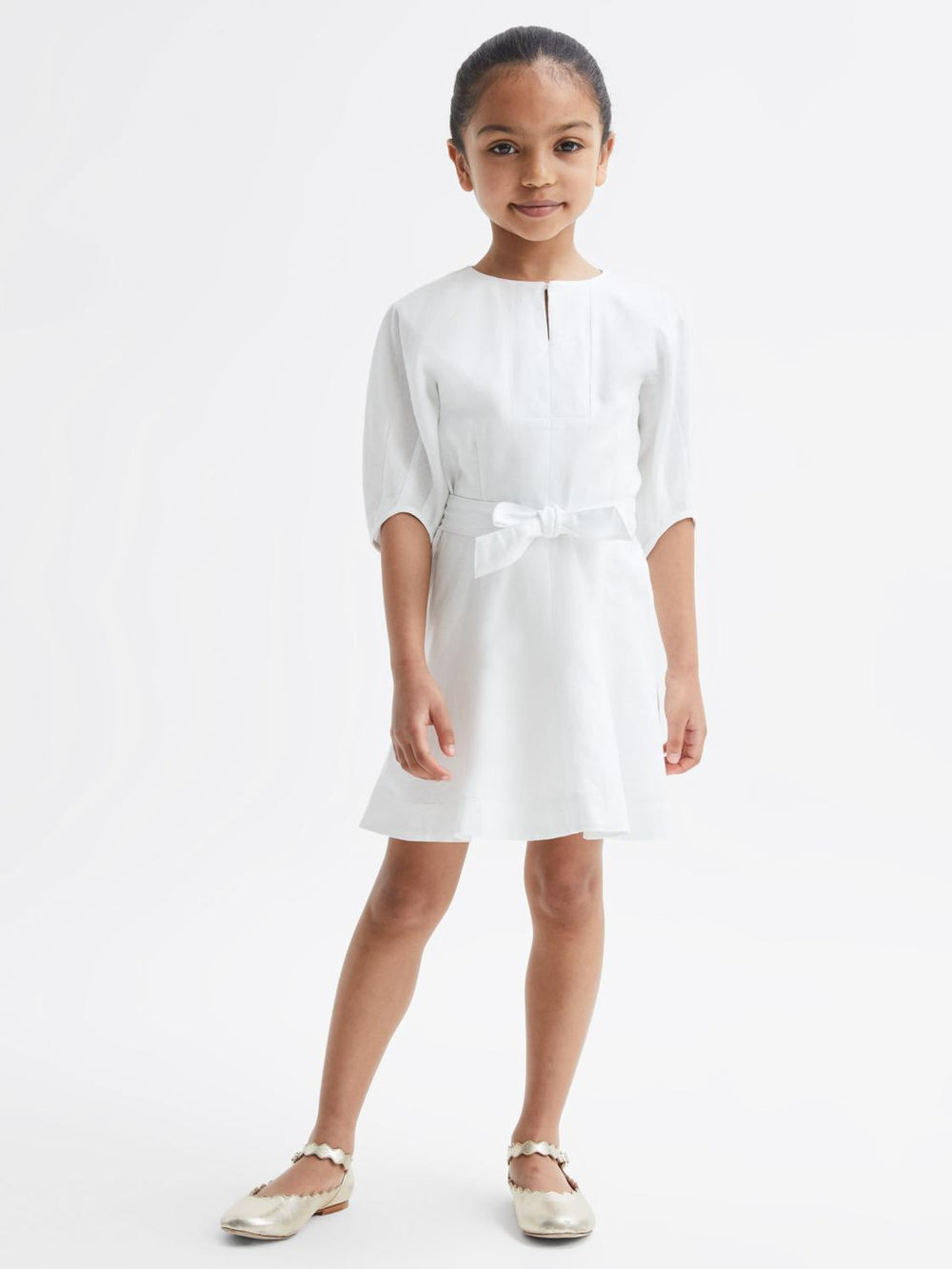 Reiss Dresses &amp; Jumpsuits | Freeda Linen Dress Ivory - Children