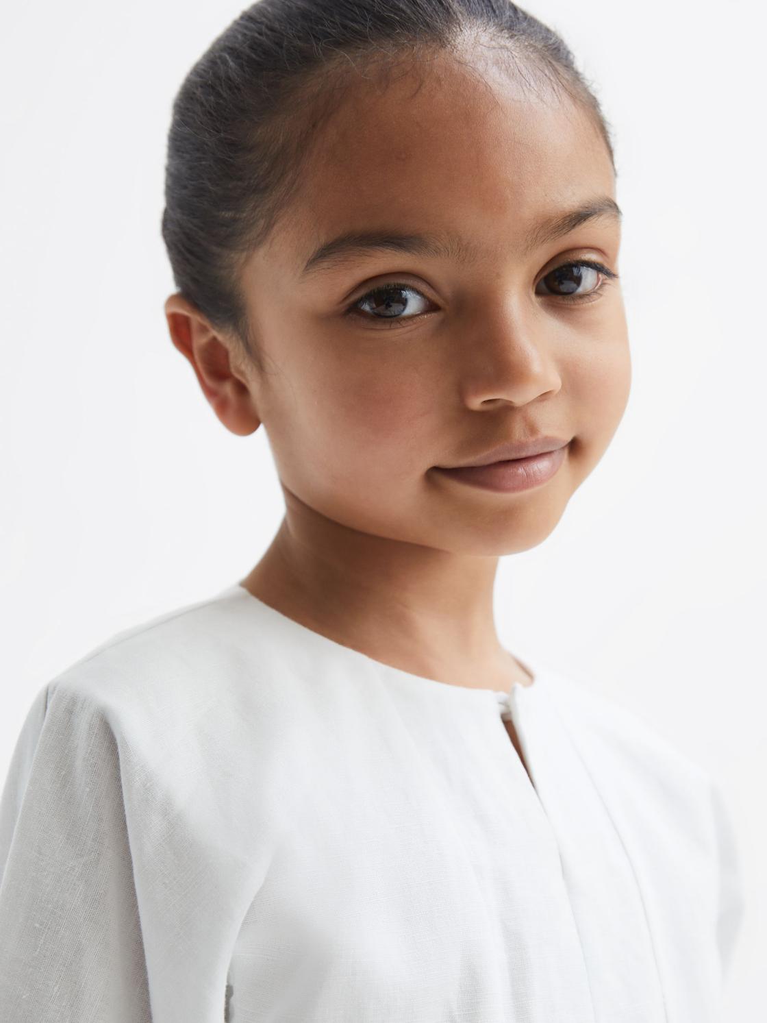 Reiss Dresses &amp; Jumpsuits | Freeda Linen Dress Ivory - Children