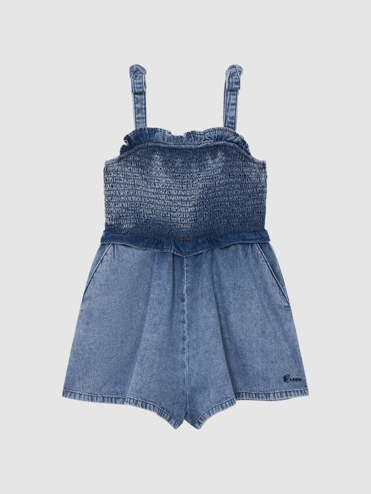 Reiss Dresses &amp; Jumpsuits | Hattie Denim Playsuit Blue - Children