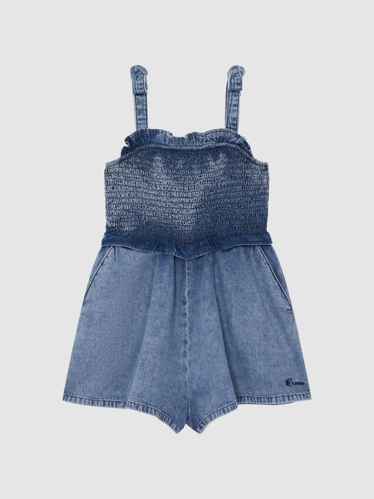 Reiss Dresses &amp; Jumpsuits | Hattie Denim Playsuit Blue - Children