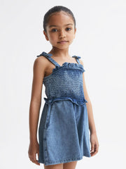 Reiss Dresses &amp; Jumpsuits | Hattie Denim Playsuit Blue - Children