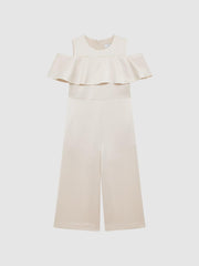 Reiss Dresses &amp; Jumpsuits | Henny Off-The-Shoulder Jumpsuit Ivory - Children
