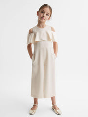 Reiss Dresses &amp; Jumpsuits | Henny Off-The-Shoulder Jumpsuit Ivory - Children