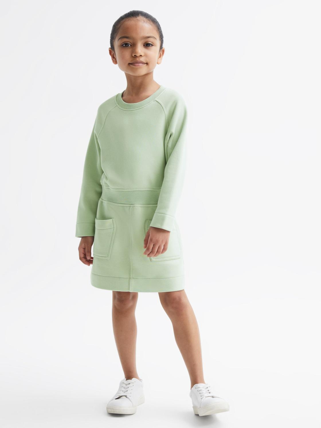 Reiss Dresses &amp; Jumpsuits | Janine Sweatshirt Dress Sage - Children