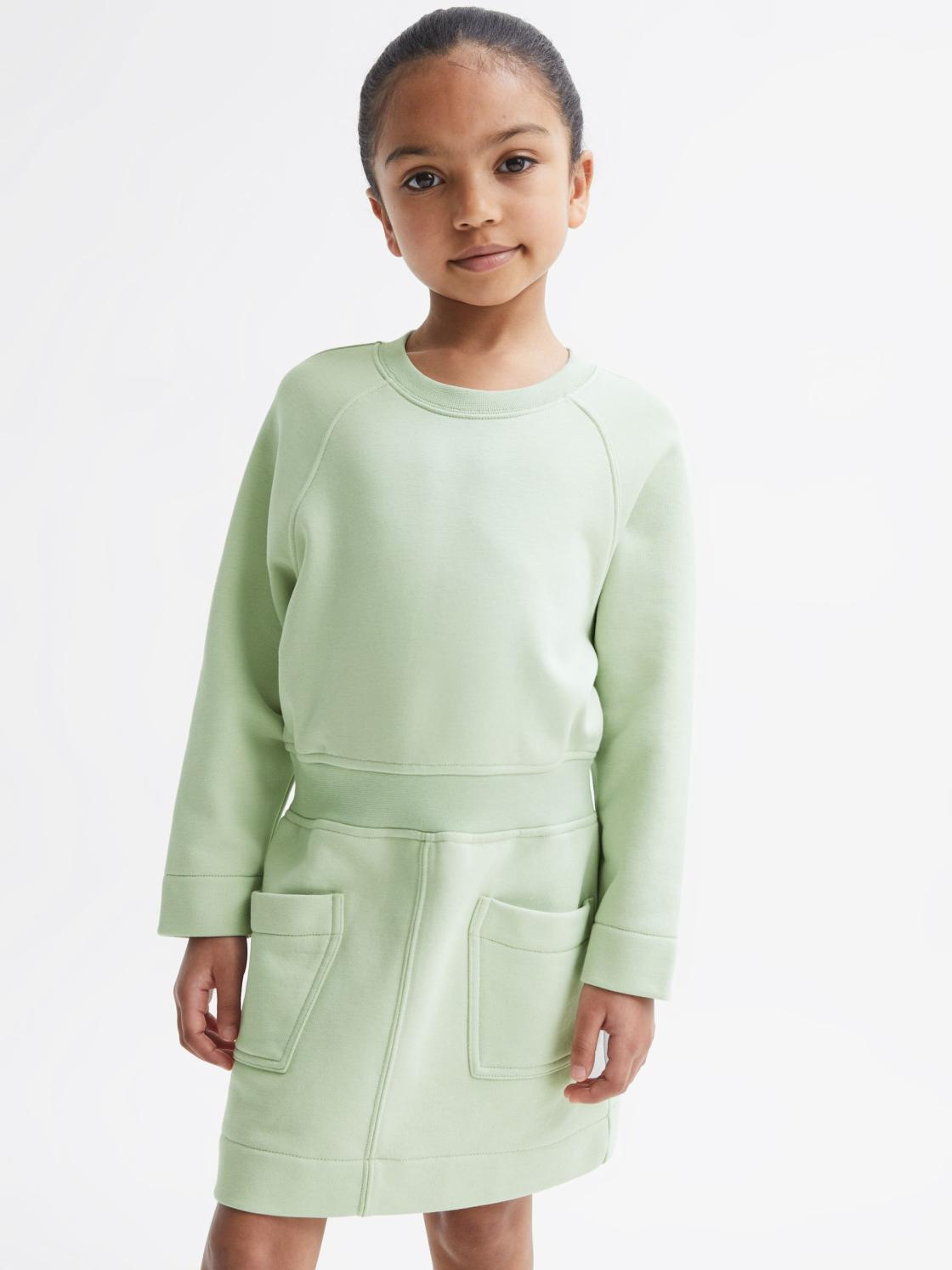 Reiss Dresses &amp; Jumpsuits | Janine Sweatshirt Dress Sage - Children