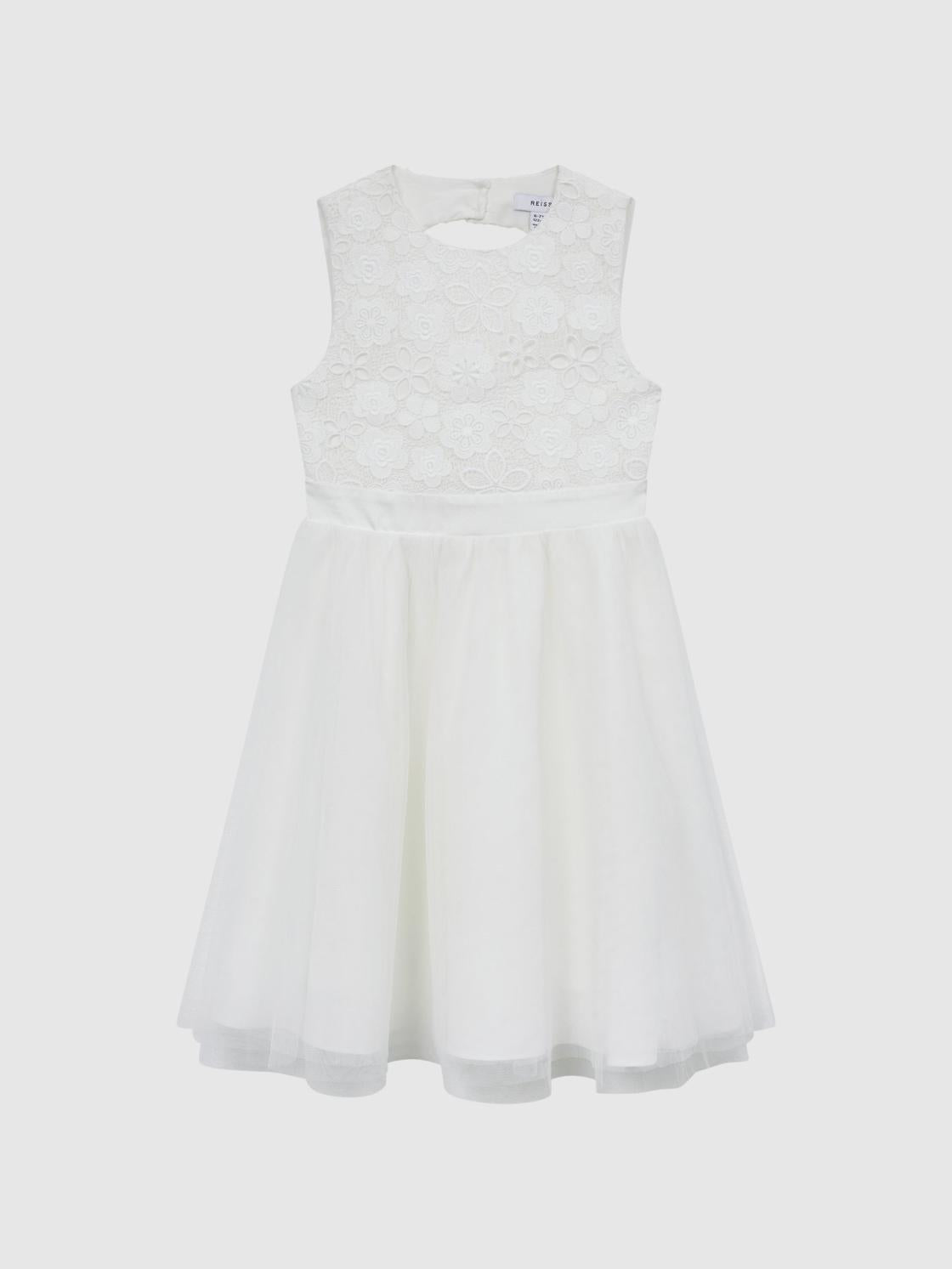Reiss Dresses &amp; Jumpsuits | Kit Lace Tulle Occasion Dress Ivory - Children