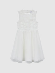 Reiss Dresses &amp; Jumpsuits | Kit Lace Tulle Occasion Dress Ivory - Children
