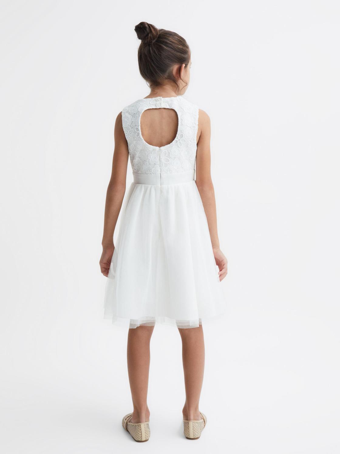 Reiss Dresses &amp; Jumpsuits | Kit Lace Tulle Occasion Dress Ivory - Children
