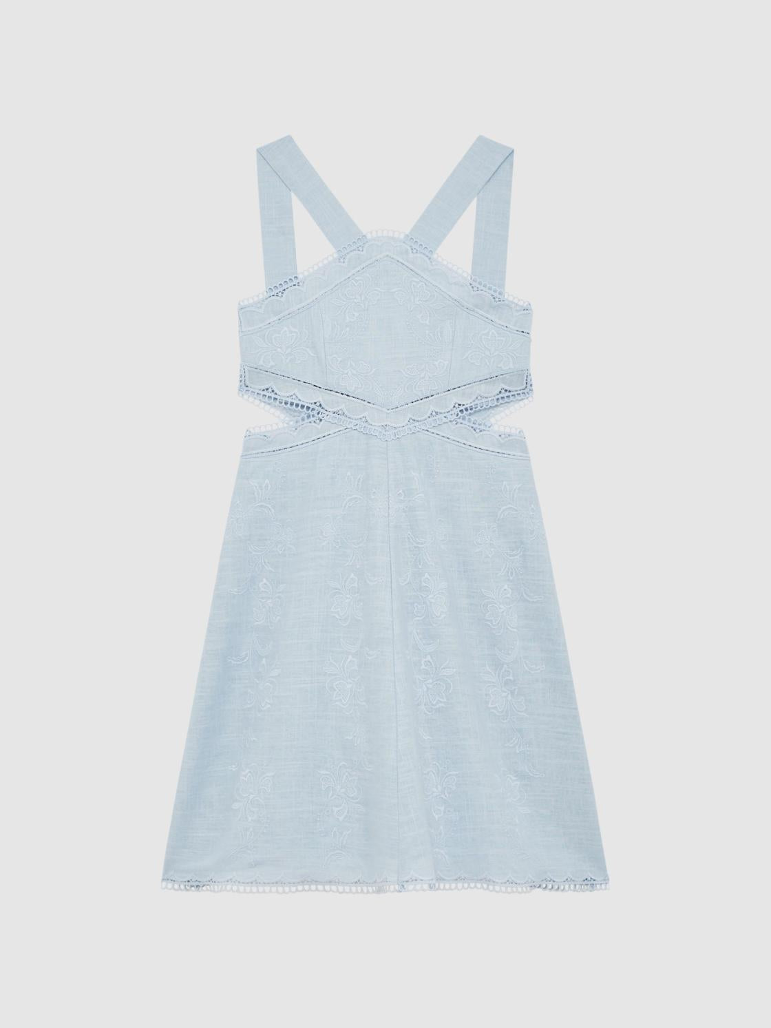 Reiss Dresses &amp; Jumpsuits | Louisa Embroidered Dress Blue - Children