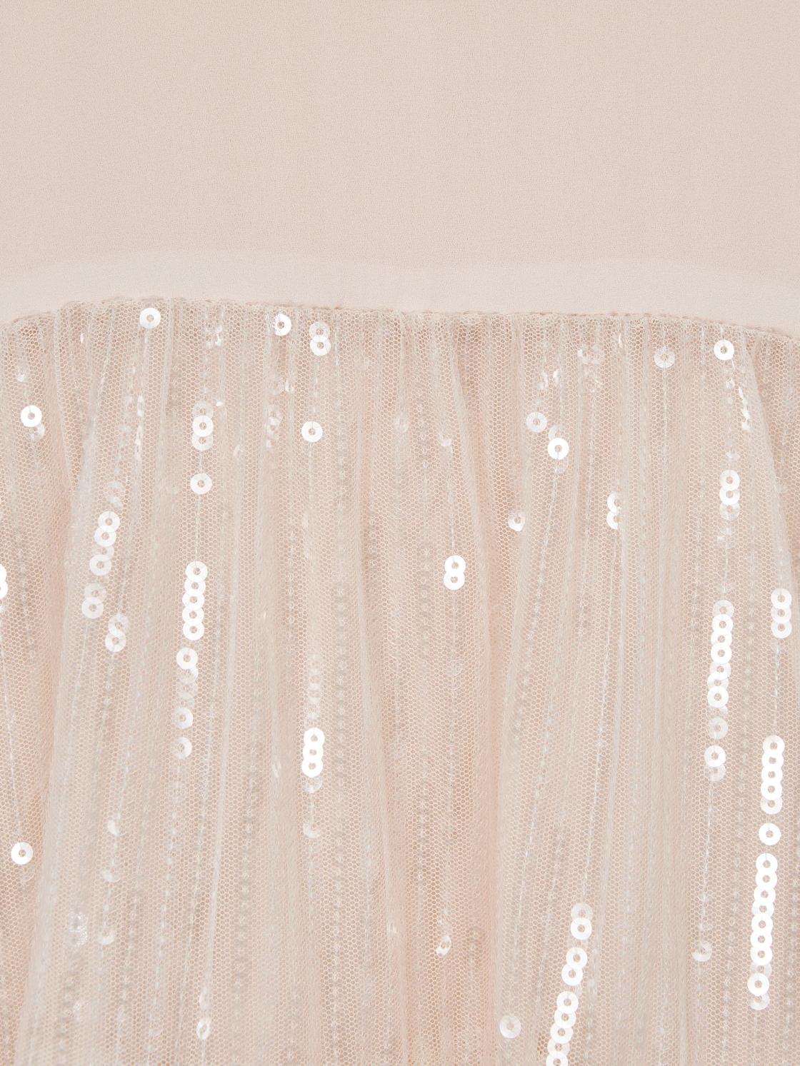 Reiss Dresses &amp; Jumpsuits | Luci Sequin Tiered Dress Pale Pink - Children