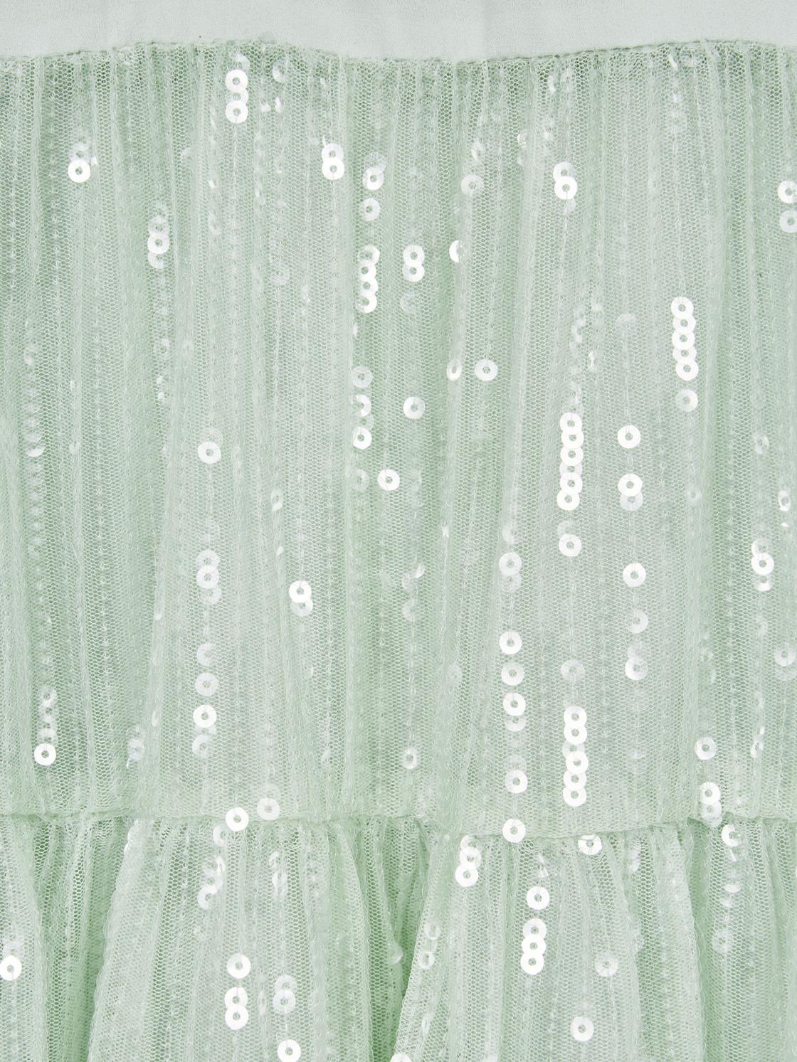 Reiss Dresses &amp; Jumpsuits | Luci Sequin Tiered Dress Sage - Children