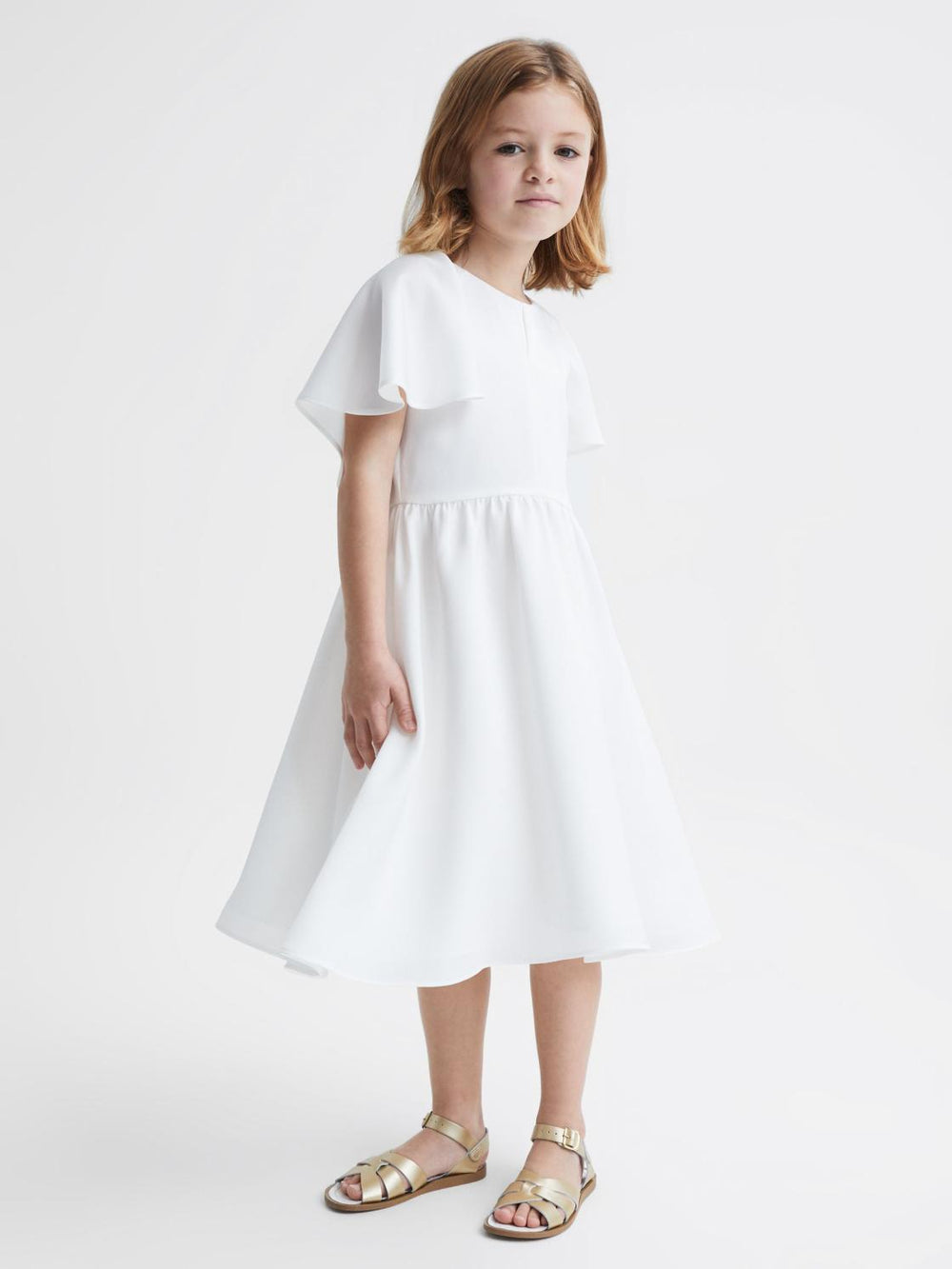 Reiss Dresses &amp; Jumpsuits | Maisie Satin Midi Dress Ivory - Children