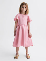 Reiss Dresses &amp; Jumpsuits | Maisie Satin Midi Dress Ivory - Children