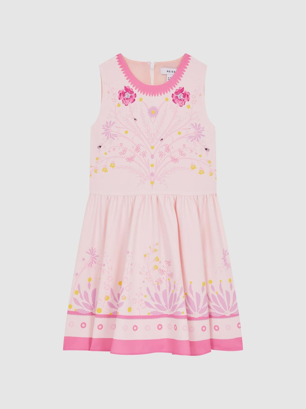 Reiss Dresses &amp; Jumpsuits | Mara Sleeveless Floral Print Dress Pink - Children