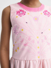Reiss Dresses &amp; Jumpsuits | Mara Sleeveless Floral Print Dress Pink - Children