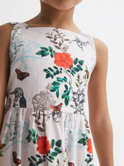 Reiss Dresses &amp; Jumpsuits | Marcie Printed Strappy Dress Ivory Print - Children