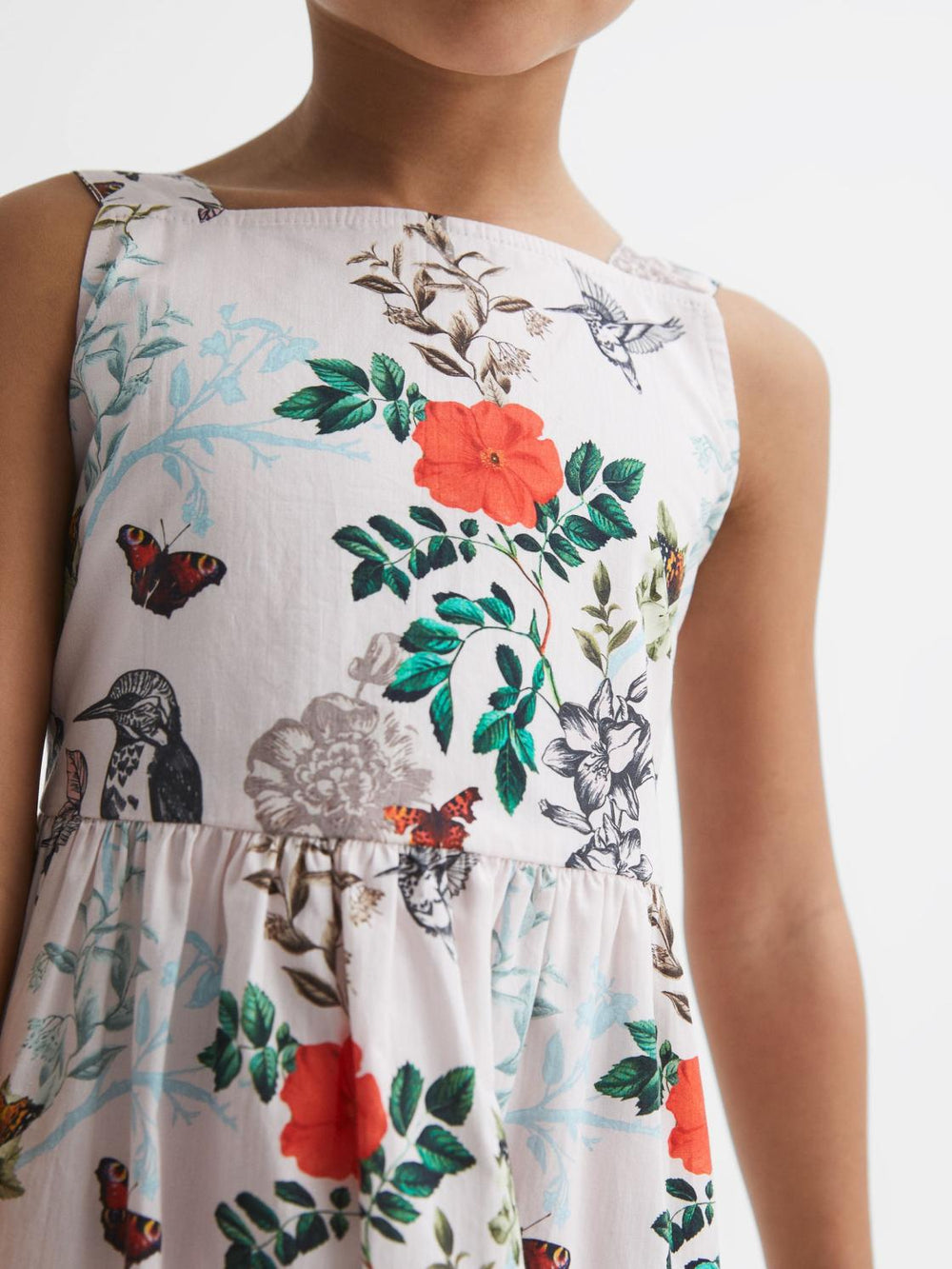 Reiss Dresses &amp; Jumpsuits | Marcie Printed Strappy Dress Ivory Print - Children