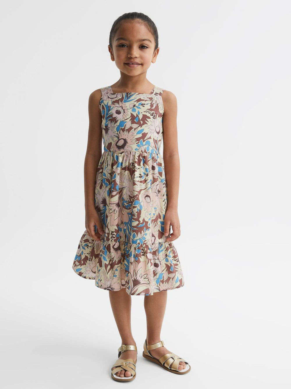 Reiss Dresses &amp; Jumpsuits | Marcie Printed Strappy Dress Lilac - Children