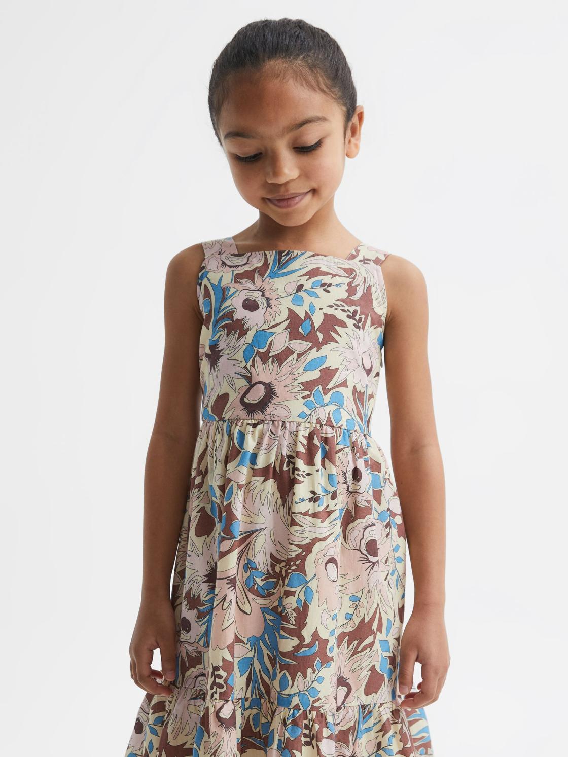 Reiss Dresses &amp; Jumpsuits | Marcie Printed Strappy Dress Lilac - Children