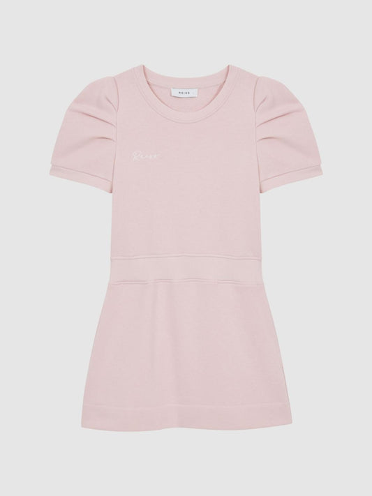 Reiss Dresses &amp; Jumpsuits | Mimi Pleated Sleeve Dress Pink - Children
