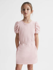 Reiss Dresses &amp; Jumpsuits | Mimi Pleated Sleeve Dress Pink - Children