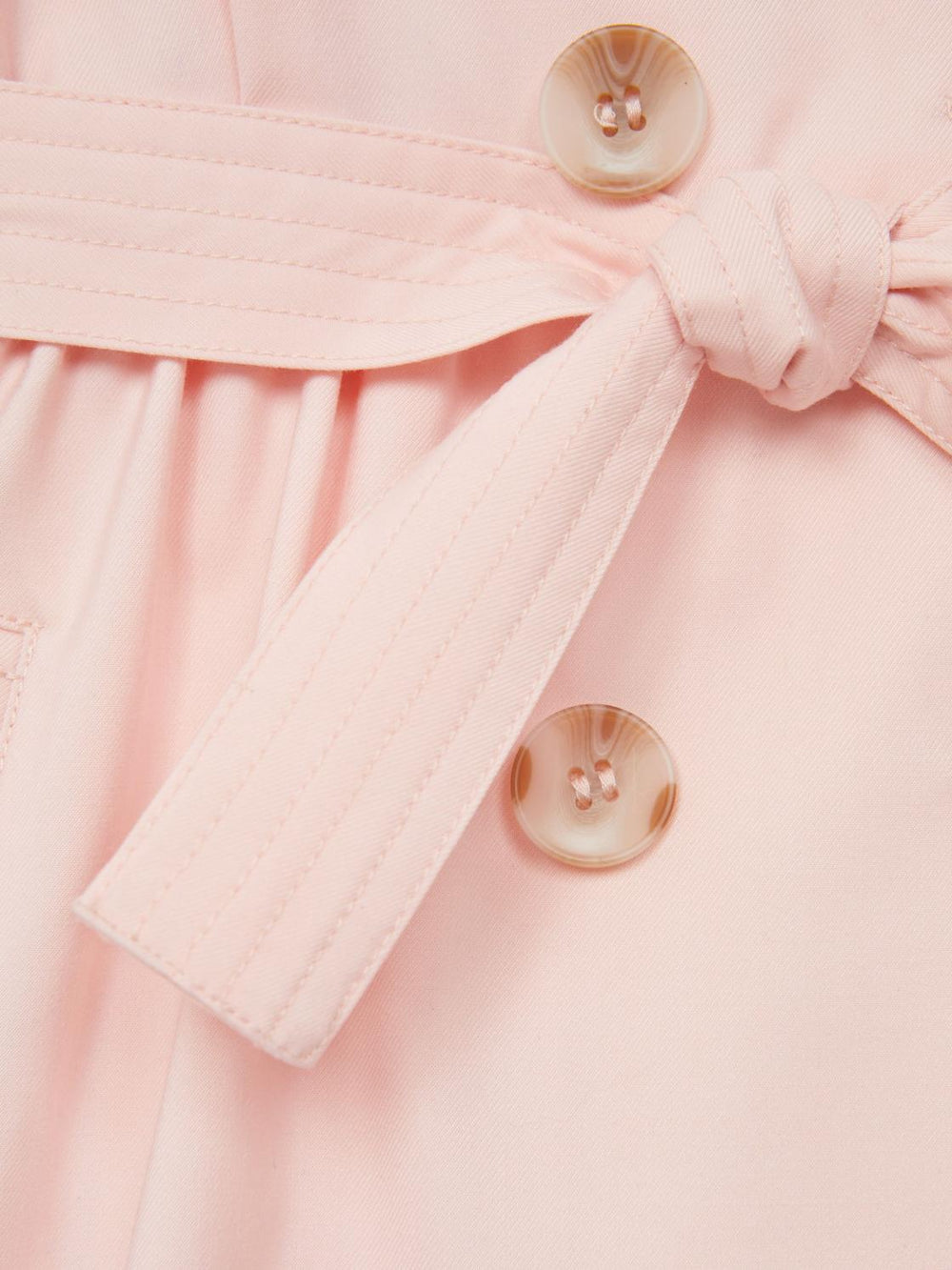 Reiss Dresses &amp; Jumpsuits | Naomi Puff Sleeve Belted Dress Pink - Children