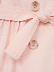 Reiss Dresses &amp; Jumpsuits | Naomi Puff Sleeve Belted Dress Pink - Children