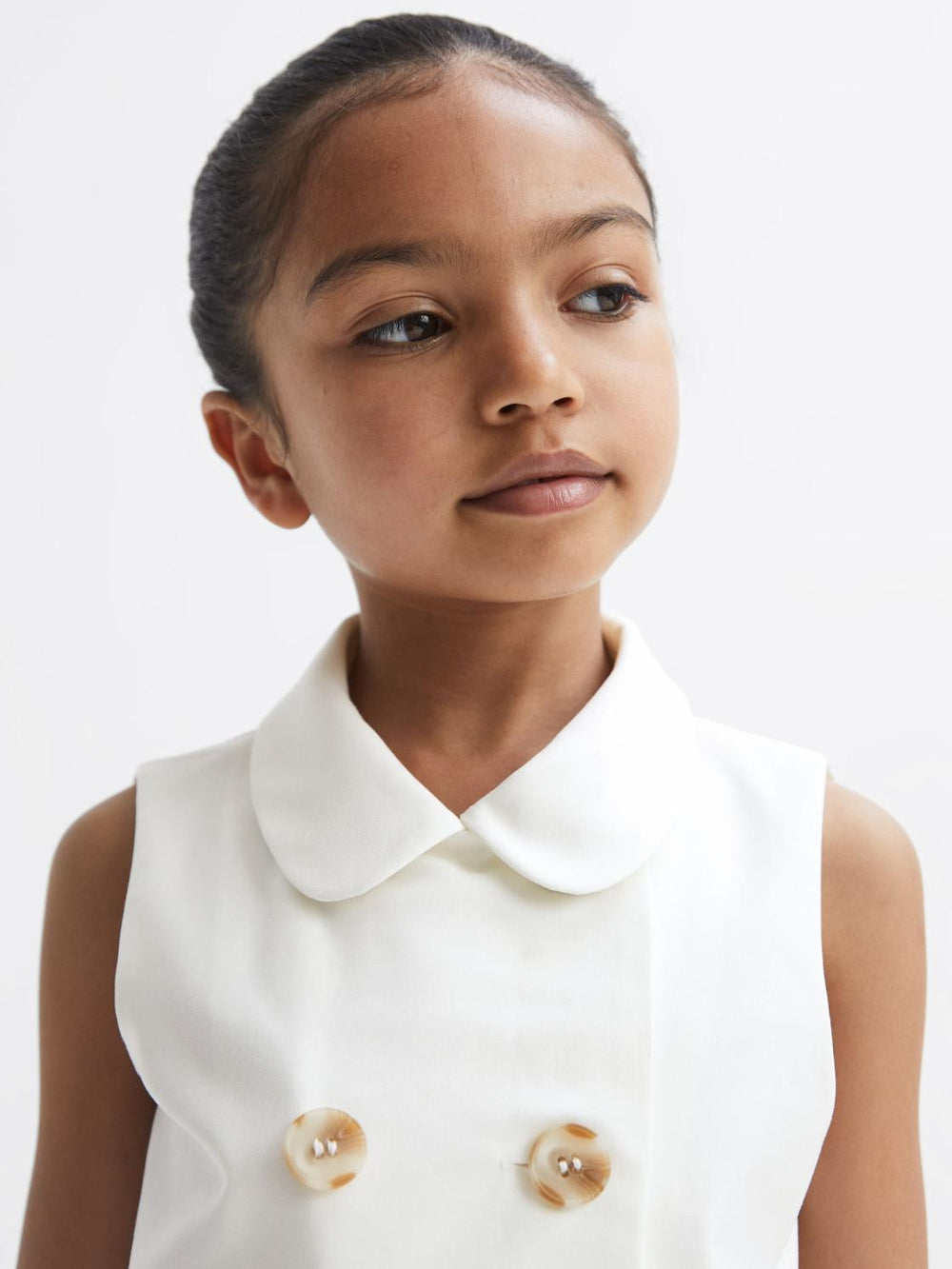 Reiss Dresses &amp; Jumpsuits | Natalie Sleeveless Belted Dress White - Children