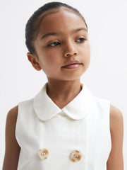 Reiss Dresses &amp; Jumpsuits | Natalie Sleeveless Belted Dress White - Children