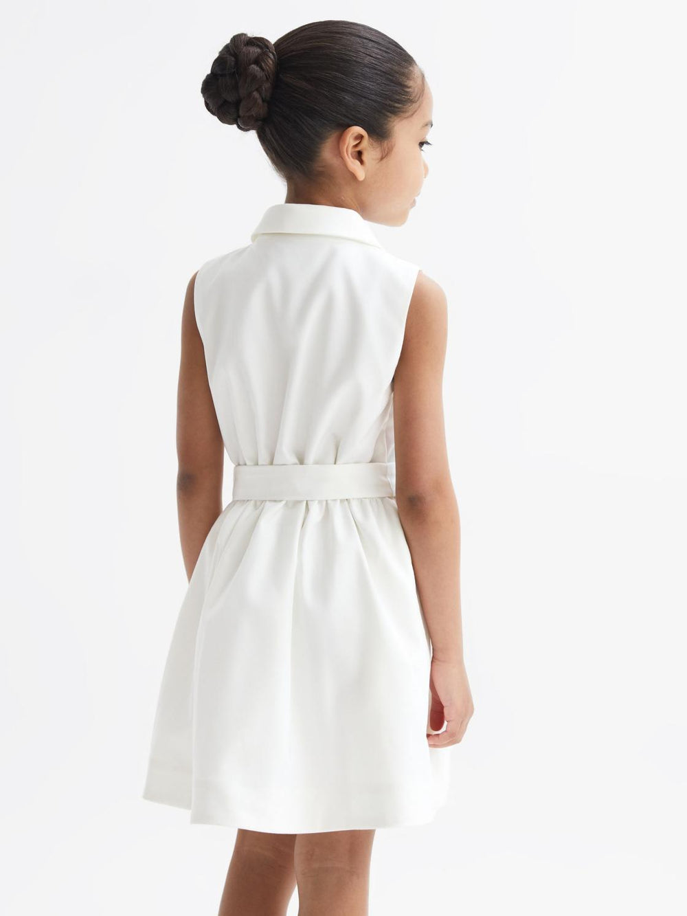 Reiss Dresses &amp; Jumpsuits | Natalie Sleeveless Belted Dress White - Children