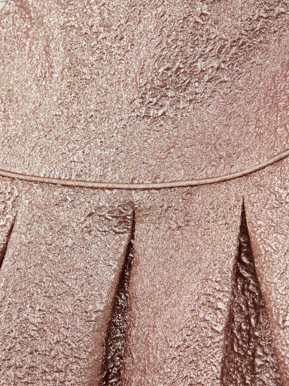 Reiss Dresses &amp; Jumpsuits | Nia Metallic Cap Sleeve Dress Gold - Children