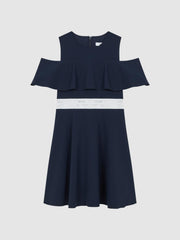 Reiss Dresses &amp; Jumpsuits | Paulina Off-The-Shoulder Dress Navy - Children