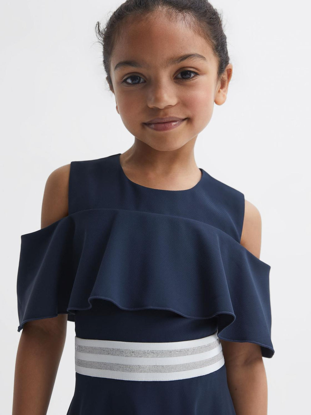 Reiss Dresses &amp; Jumpsuits | Paulina Off-The-Shoulder Dress Navy - Children