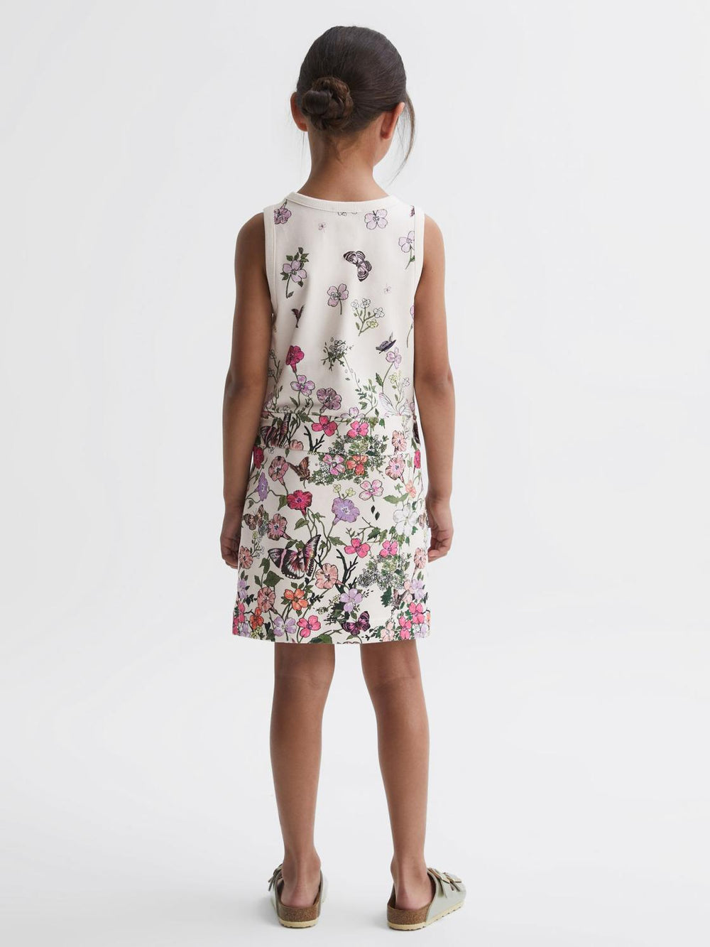 Reiss Dresses &amp; Jumpsuits | Raina Floral Drawstring Waist Dress Pink Print - Children