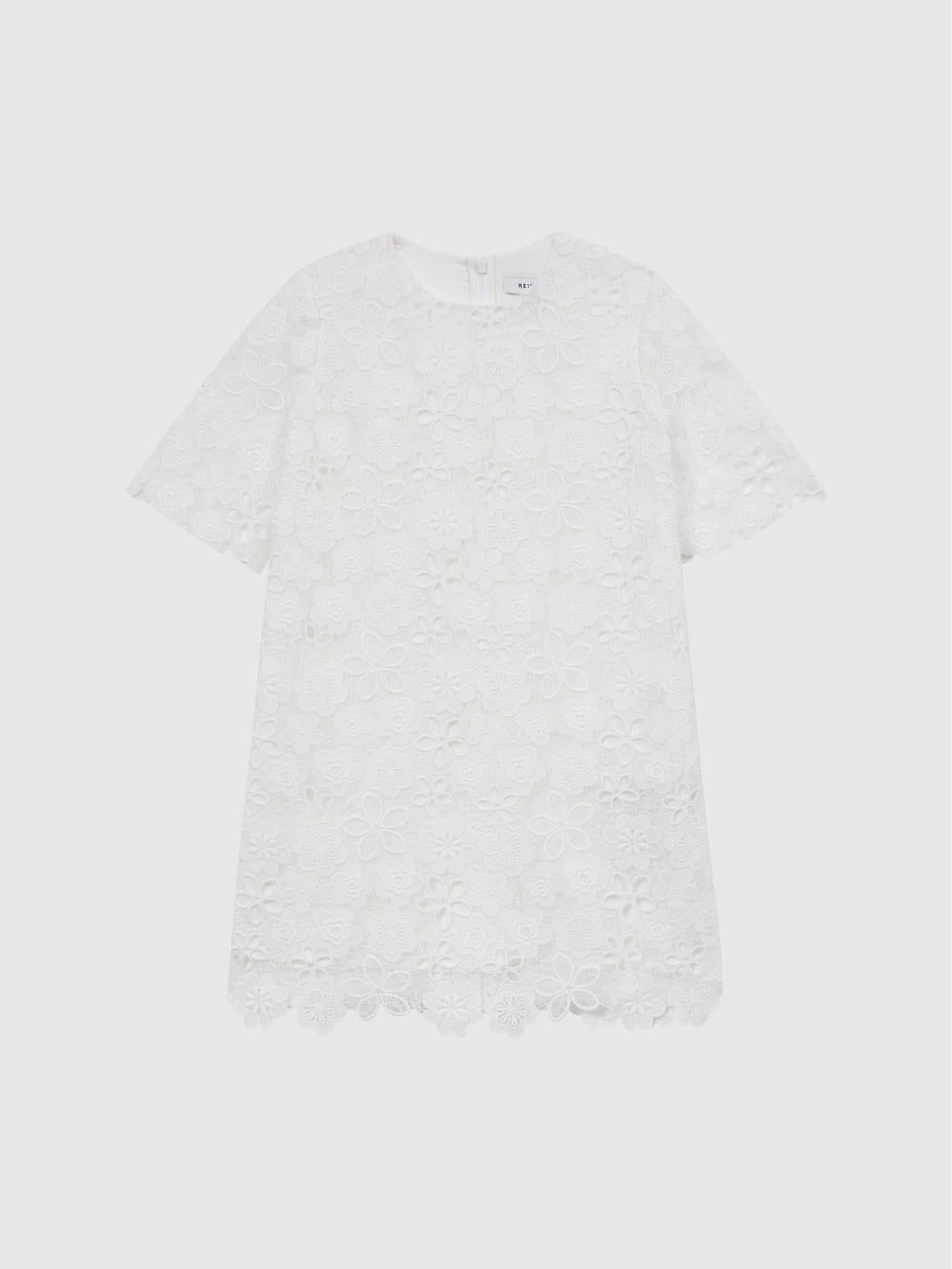 Reiss Dresses &amp; Jumpsuits | Susie Lace T-Shirt Dress Ivory - Children
