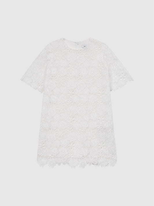 Reiss Dresses &amp; Jumpsuits | Susie Lace T-Shirt Dress Ivory - Children