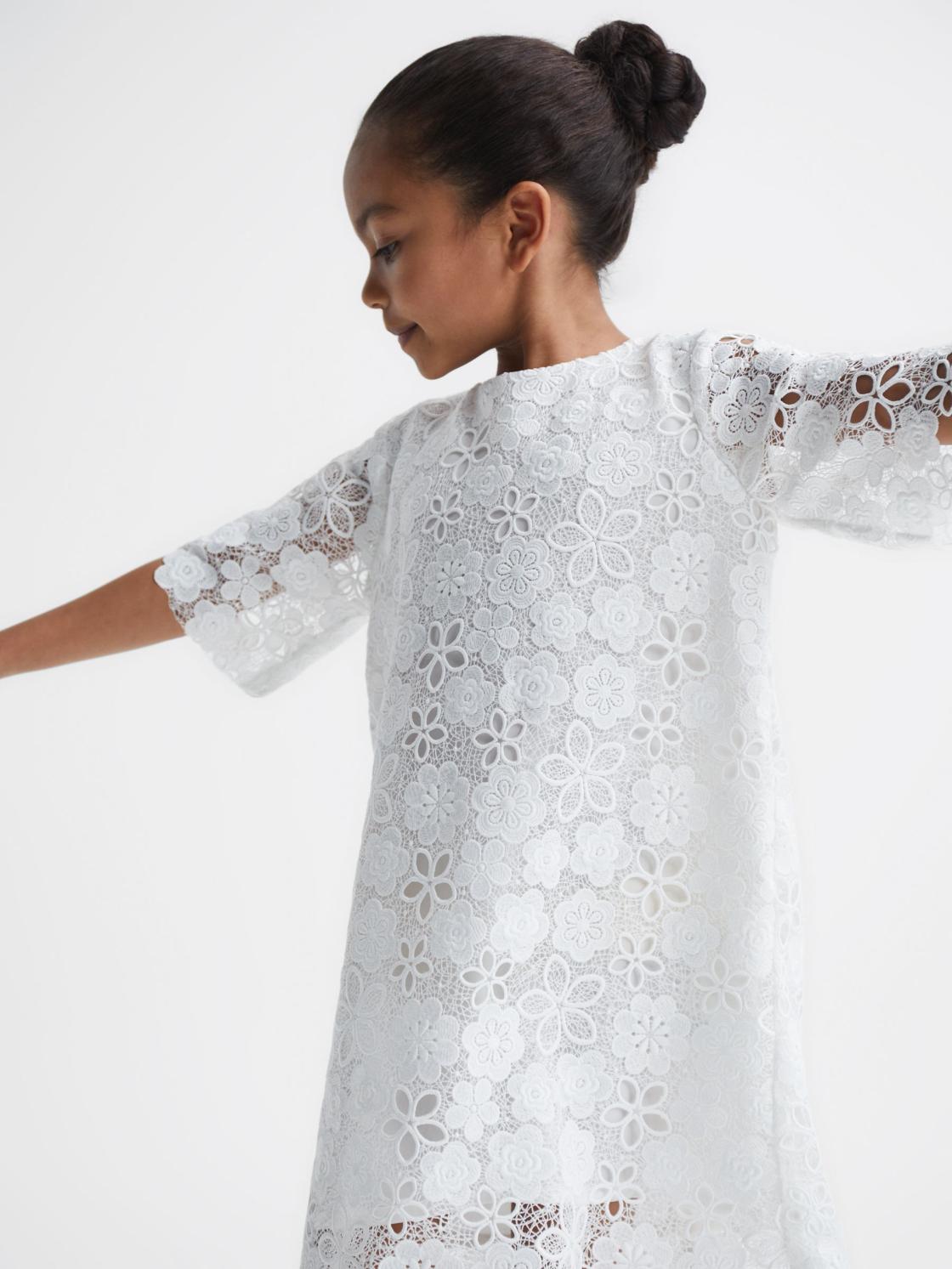Reiss Dresses &amp; Jumpsuits | Susie Lace T-Shirt Dress Ivory - Children