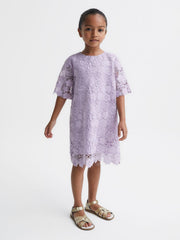 Reiss Dresses &amp; Jumpsuits | Susie Lace T-Shirt Dress Lilac - Children