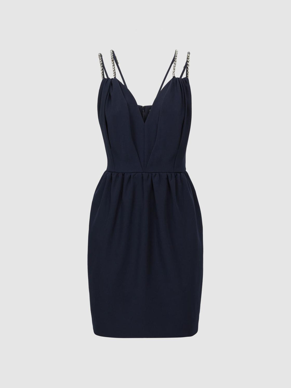 Reiss Dresses | Justine Halston Embellished Strap Mini Dress Navy - Women