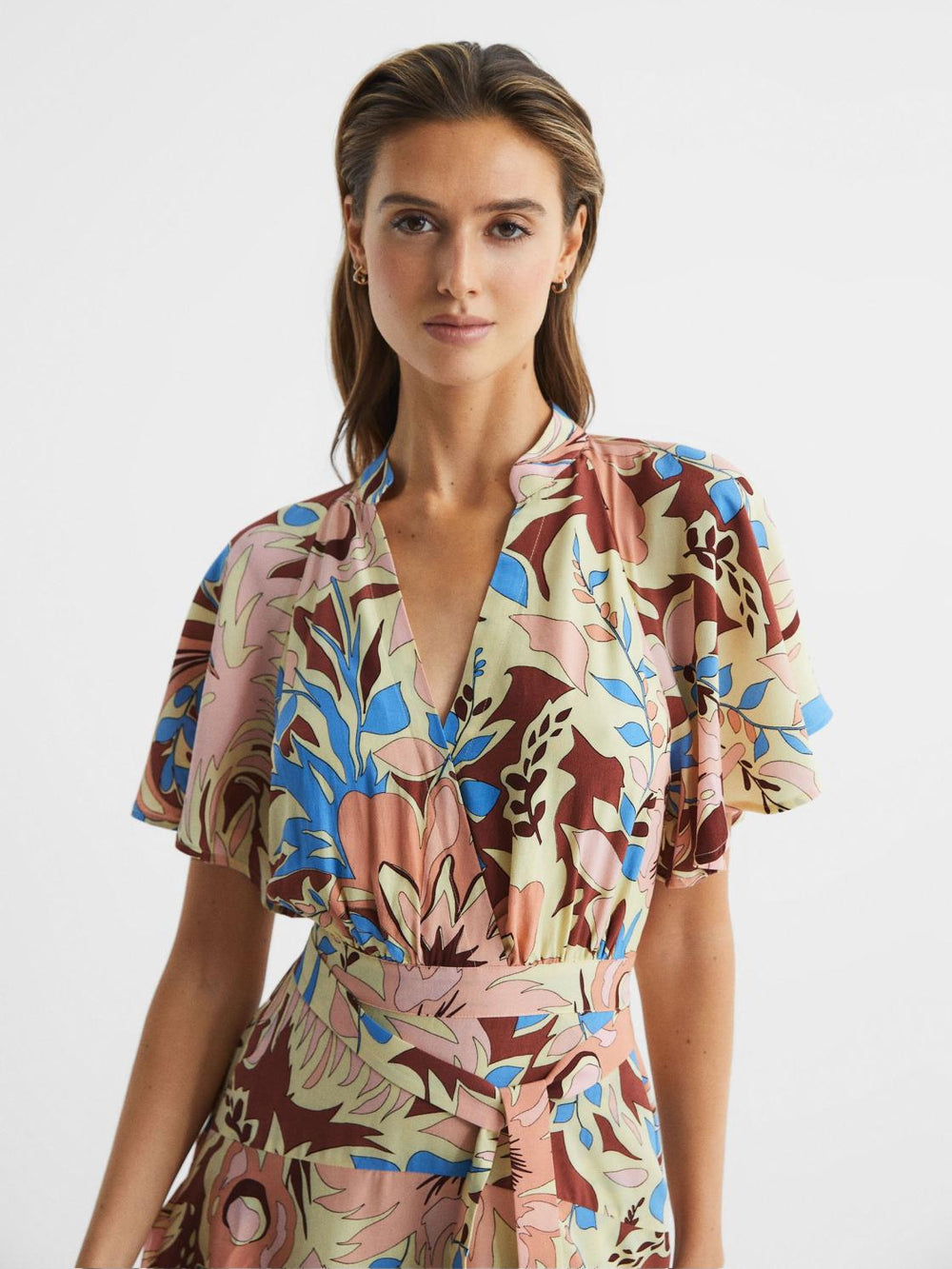 Reiss Dresses | Kara Floral Print Mini Dress Multi - Women